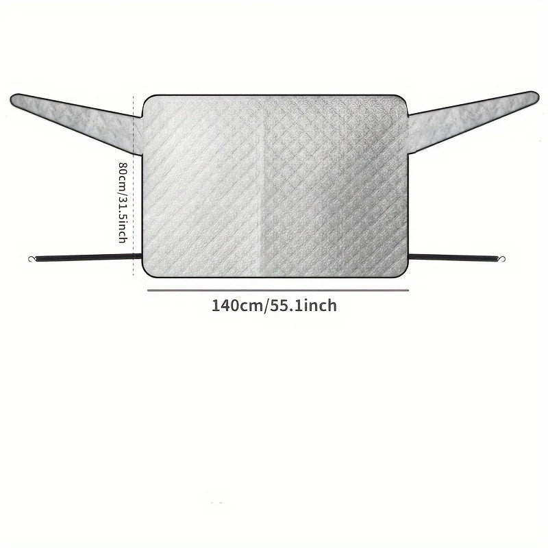 Housse de Protection Lunette Arrière Voiture Anti-Neige 140 x 80 cm
