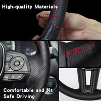 Couvre Volant Audi Q3, Q5, SQ5, Q7, SQ7, Q8 et SQ8, Cuir Véritable sur Mesure à Coudre, 11 Couleurs de Fil