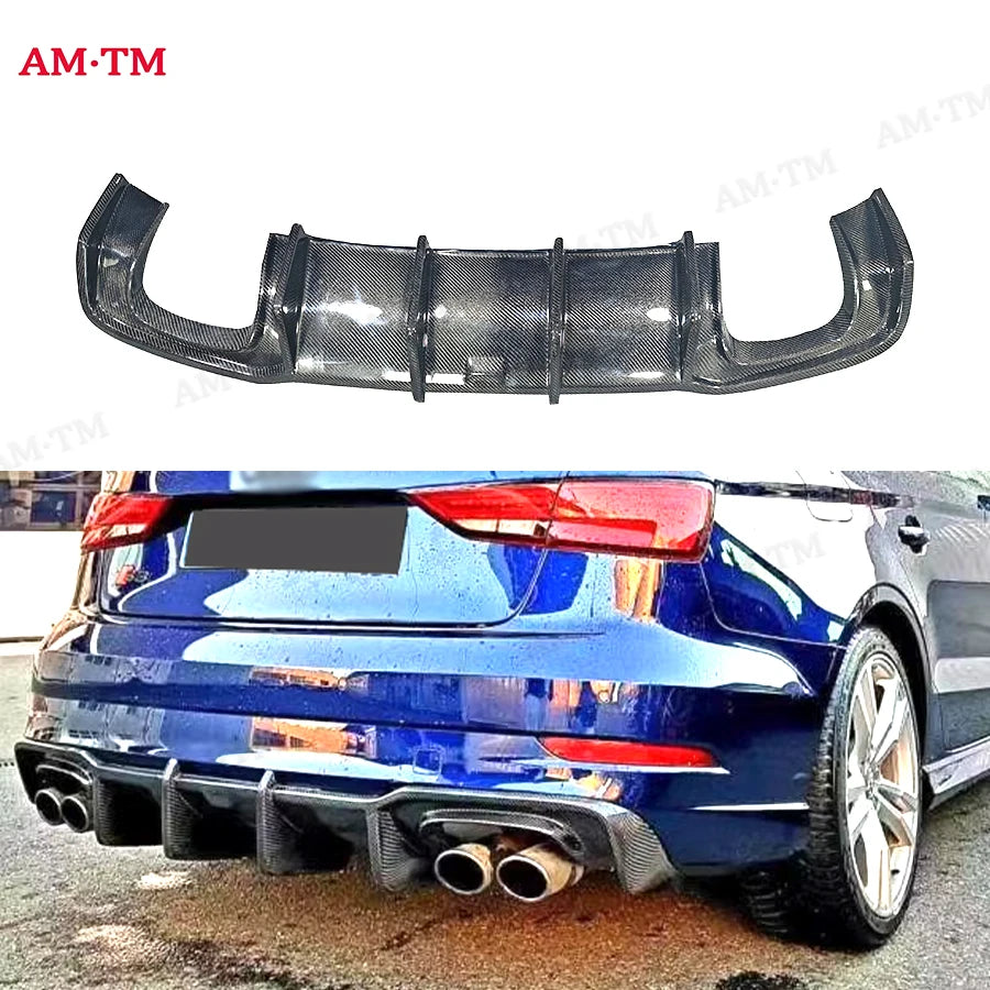 Diffuseur Arrière Carbone Audi A3 S3 Berline 8V.5 2017-2020
