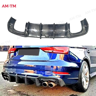 Diffuseur Arrière Carbone Audi A3 S3 Berline 8V.5 2017-2020