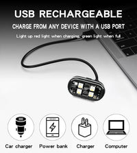 Éclairage d'Ambiance LED Sans Fil Rechargeable Voiture RGB