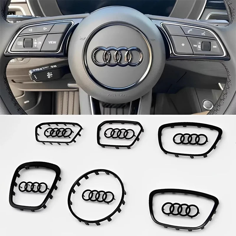 Logo Audi Autocollant 4 Anneaux Électroplaqué A3 A4 Q5