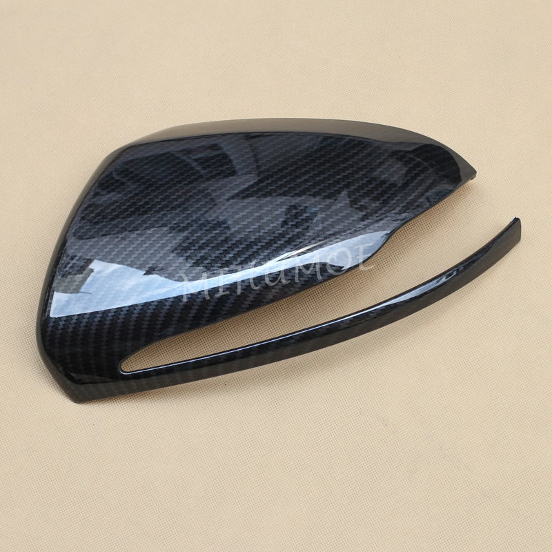 Coque de Rétroviseur Mercedes Classe C W205, E W213, S W222, GLC X253, GLA, GLB, CLS, EQA, EQB, EQC Aspect Carbone, Paire à Coller