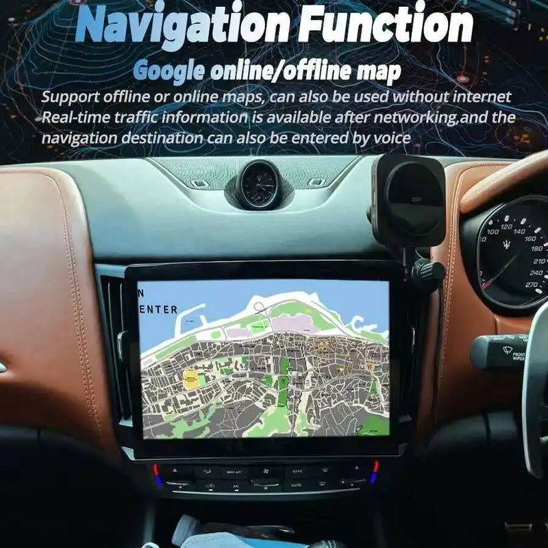 Autoradio Android 13 Maserati Levante 2016-2020 Écran 10,26 pouces Qualcomm CarPlay 4G