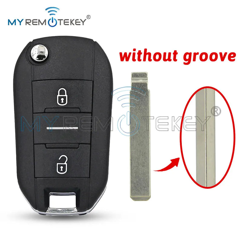 Coque de Clé Peugeot Expert Partner 308 508 Citroën C3 C4 Berlingo à Rabat 2 ou 3 Touches