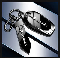 Étui de Protection Clé Citroën C1 C2 C3 C4 C5 C6 VTS Xsara C-Crosser Berlingo Jumpy Alliage de Zinc Noir ou Bleu
