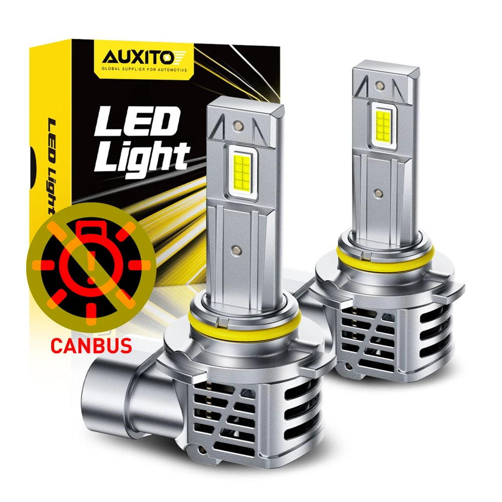 Ampoules Phares LED Canbus AUXITO 9005 HB3 9006 HB4 6500K