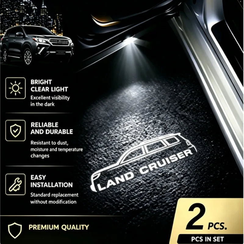 LED-Türlogo-Projektor für Toyota Land Cruiser, 2 Stück