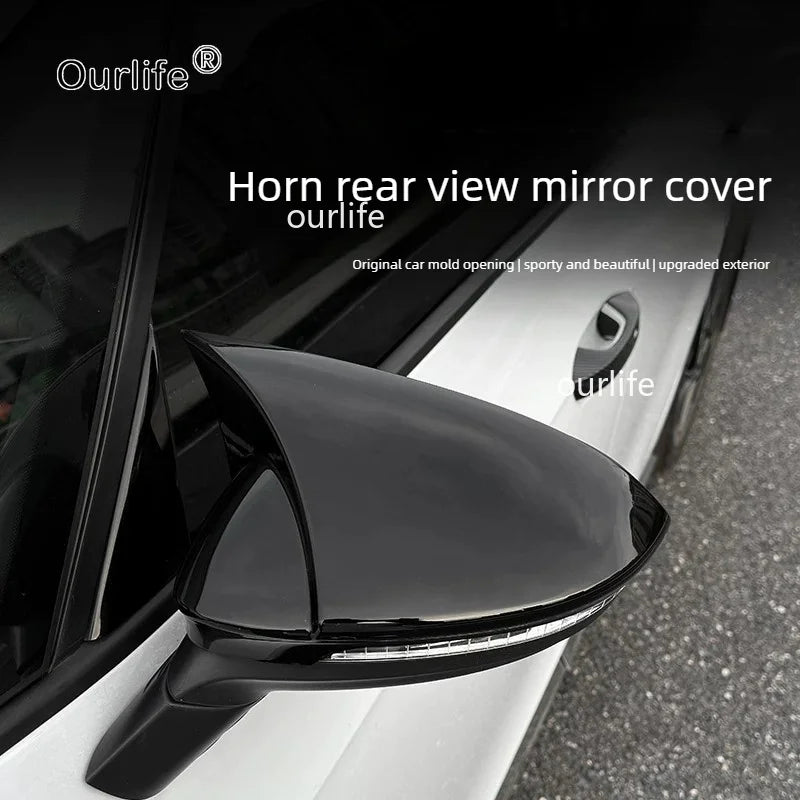 Coques de Rétroviseur en Corne Volkswagen ID.3 2025-2027 Noir Piano ou Aspect Carbone
