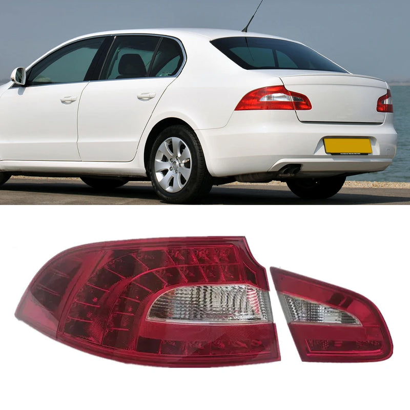 Feux Arrière LED Skoda Superb 2 Berline 2008-2013 Gauche Droit