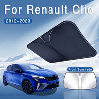 Pare-Soleil Pare-Brise Renault Clio 4 Clio 5 2012-2023 Pliable Cadre Mémoire de Forme