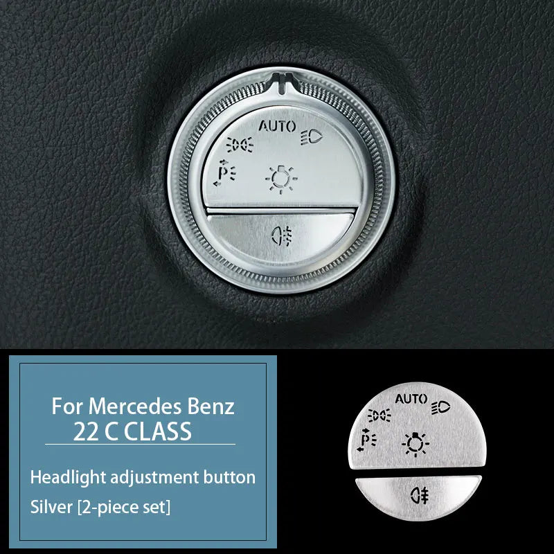 Cache Boutons Mercedes Classe C W206 2022-2026 Aluminium