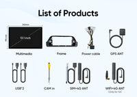 Autoradio Ainavi Android 13 Écran 13,1 Pouces Toyota RAV4 XA50 2019-2025 CarPlay Sans Fil 2K