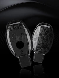Étui de Protection Clé Mercedes Classe A B C E GLA GLC CLA CLS Fibre de Carbone 2 ou 3 Touches