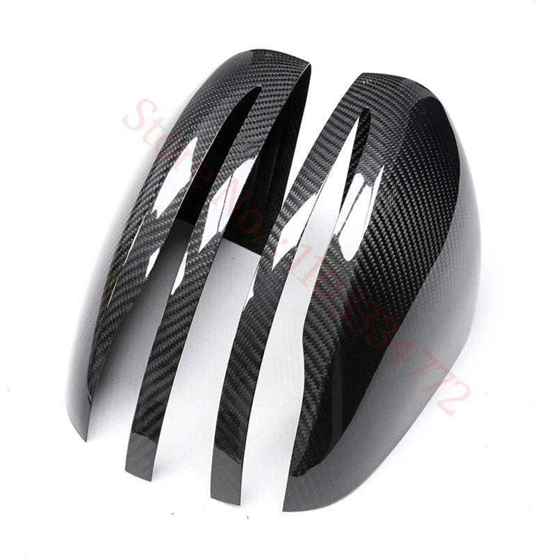 Coque de Rétroviseur Mercedes Classe C W205, E W213, S W222, GLC X253, GLA, GLB, EQA, EQB, EQC en Carbone Véritable, 8 Styles