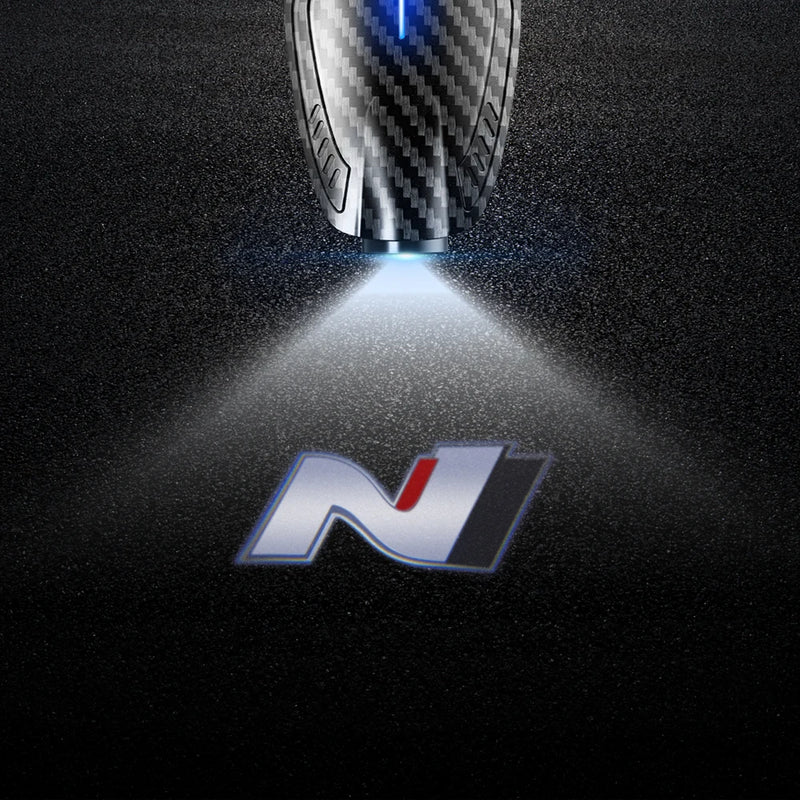 Projecteur Logo Porte Hyundai N LED Sans Fil Rechargeable USB