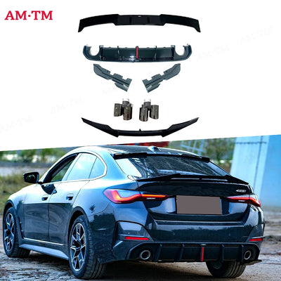 Kit Carrosserie Arrière Noir Brillant BMW Série 4 G26