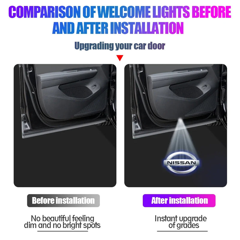 Projecteur Logo Porte Nissan Maxima Teana Altima LED