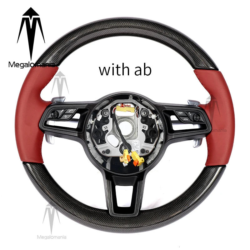 Carbonlenkrad kompatibel mit Porsche 911 718 Macan Boxster Cayenne Panamera 911.2 Cayman Taycan 996 997 987 918 997 991