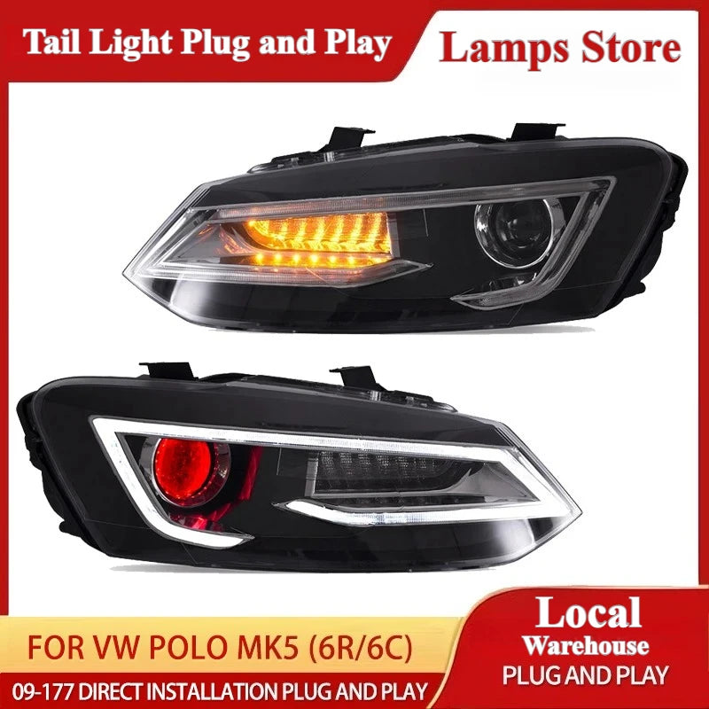 Phares LED Demon Eyes VW Polo MK5 6R 6C 2009-2017