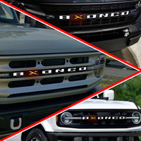 Emblème Calandre Lumineux Ford Bronco 2021-2022 Lettres LED