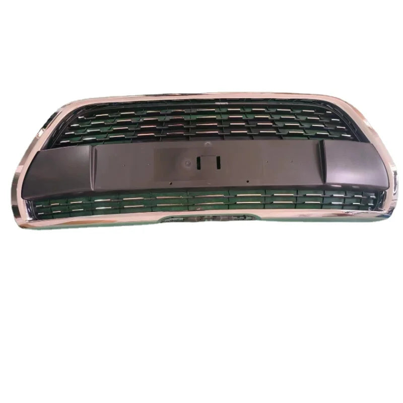 Calandre Peugeot 208 2014-2023 Grille Centrale de Pare-Chocs Avant avec Cadre Chromé, ABS