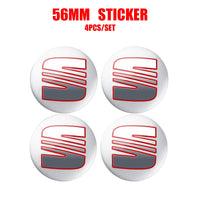 Cache-Moyeux Seat Leon Ibiza Ateca Cupra 55mm 63mm — vue en situation