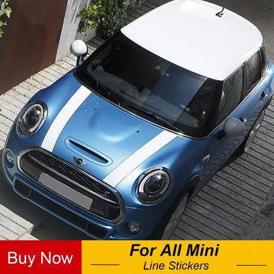 Autocollant Bandes Capot MINI Cooper S JCW R56 F56