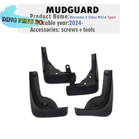 Bavettes Garde-Boue Mercedes Classe E W214 2024-2025 4 Pièces