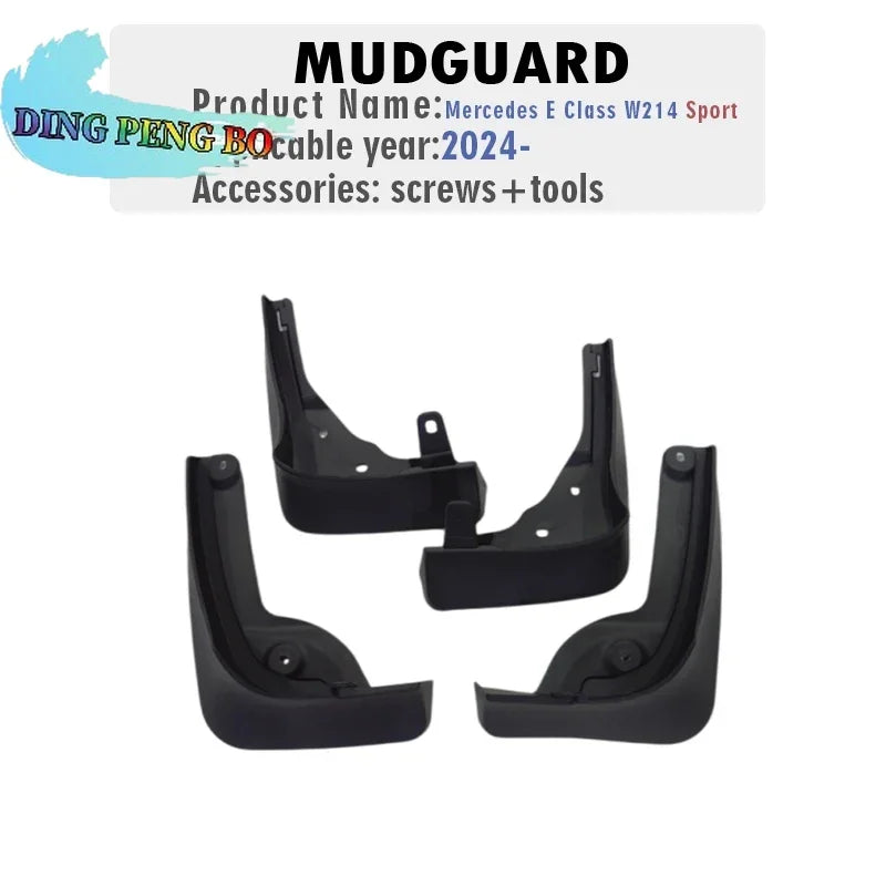 Bavettes Garde-Boue Mercedes Classe E W214 2024-2025 4 Pièces