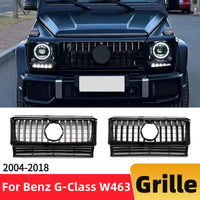 Calandre Avant Style GT Noir Brillant ou Chromée Mercedes-Benz Classe G W463 2004-2018 Ancien Modèle