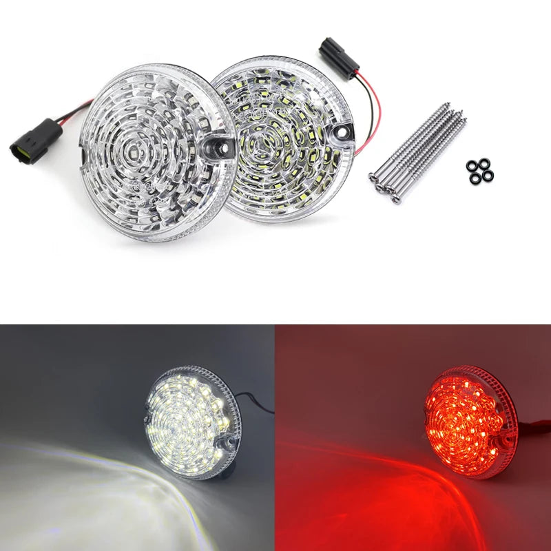 Kit Feux Arrière LED Land Rover Defender 90 110 1983-2016 Lentille Transparente