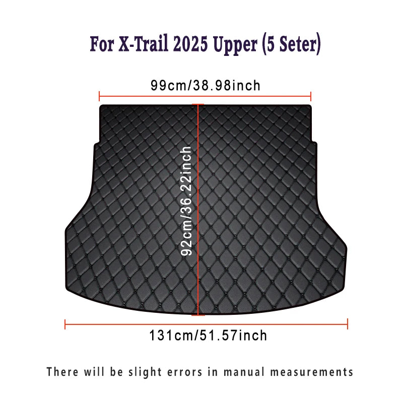 Tapis de Coffre Nissan X-Trail 5 Places 2008-2025
