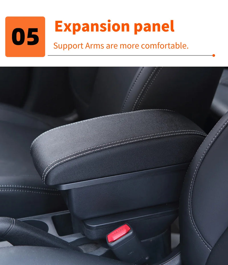 Accoudoir Volkswagen Golf 7 2014-2019 Console Centrale avec Rangement 3 USB
