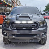LED-Kühlergrill Ford Everest 2015–2022 Mattschwarz, weiße oder bernsteinfarbene Leuchten