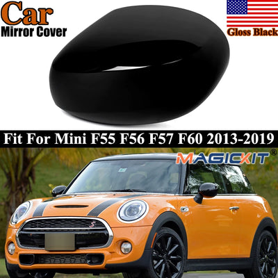Coque de Rétroviseur Mini Cooper F54 F56 Noir Brillant