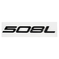 Logo Peugeot 208, 308, 408, 408X, 508 et 508L en ABS 3D, Emblème Lettres de Coffre Noir Brillant, Argent ou Gris