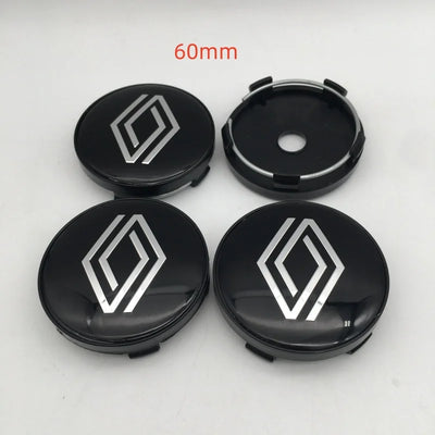 Emblèmes Cache-Moyeux 3D 56mm 60mm 68mm 4 Pièces