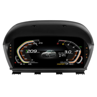 Hizpo Tableau de bord numérique 10 pouces pour BMW Série 1 2 F20/F52/F22/F23/F44/F45 X1 F48/F49 X2 F39 – Écran LCD automobile