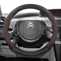 Housse de Volant Citroën Daim et Texture Carbone C3 C4 X Berlingo C5 Aircross Jumper Spacetourer Ami X