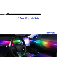 Bandes Acryliques Éclairage d'Ambiance RGB Voiture 110 cm