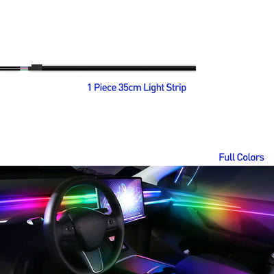 Bandes Acryliques Éclairage d'Ambiance RGB Voiture 110 cm