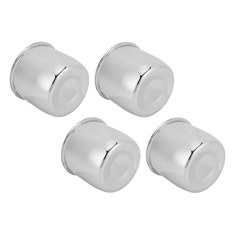 Cache-Moyeux Acier Chromé 108 mm Camion Remorque Camping-Car Lot de 4
