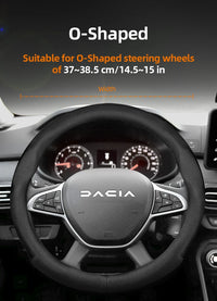 Housse de Volant en Cuir Respirant Ultra-Mince Dacia Sandero Stepway Duster Jogger Bigster Spring Logan
