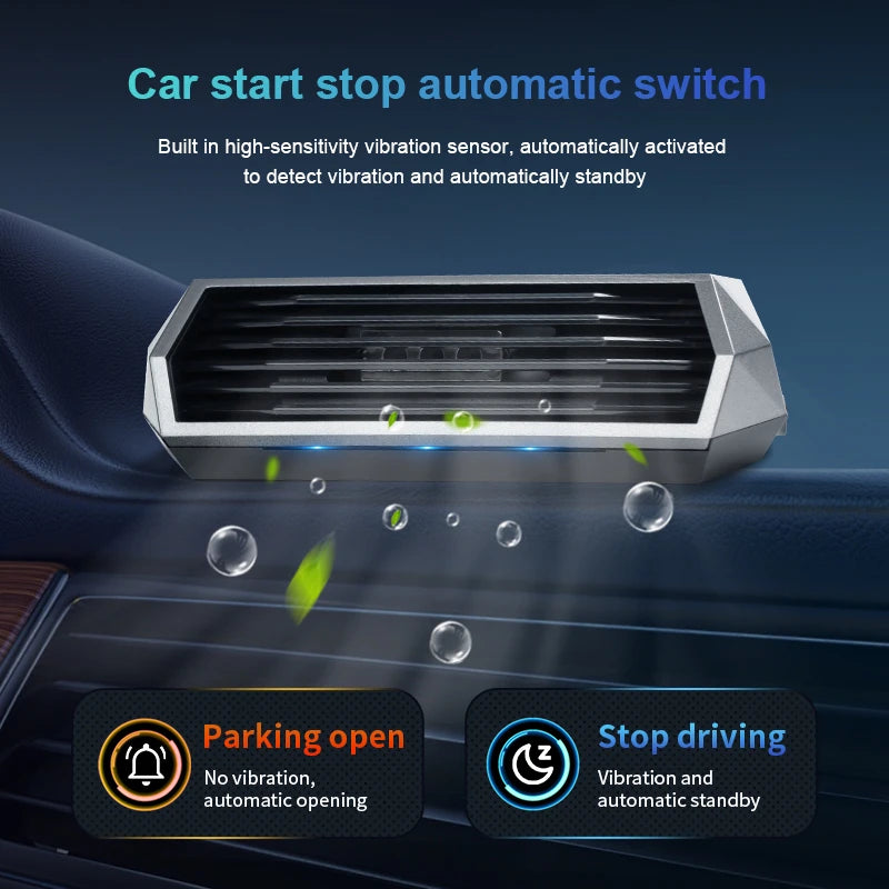 Purificateur d'Air Voiture Solaire Capteur de Vibration