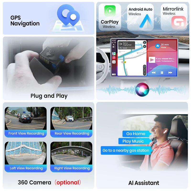 Autoradio Double Écran 12,3 + 12,3 Pouces Porsche Macan 2014-2017 Android CarPlay Sans Fil GPS