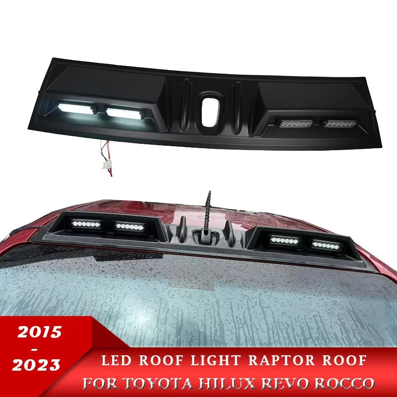 Feux de Cabine LED Style Raptor Toyota Hilux Revo Rocco 2015-2023 Blancs ou Ambre
