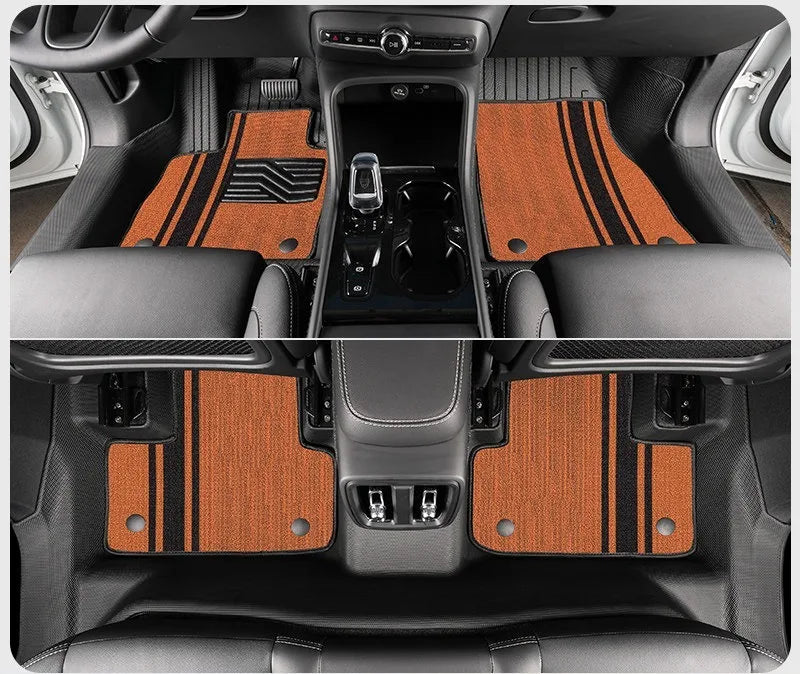 Tapis de Sol TPE Volvo XC60 2009-2026 T8 PHEV Conduite à Gauche Simple ou Double Couche Protection des Seuils
