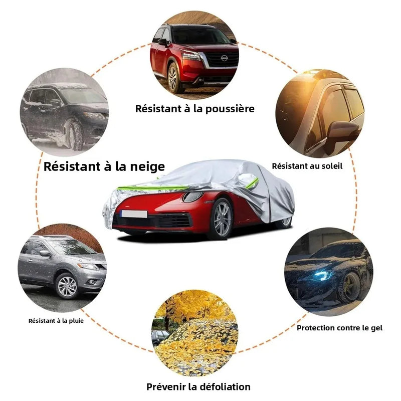 Housse de Protection Voiture Porsche 911 991 992 996 997 1998-2025 Toutes Saisons Argentée