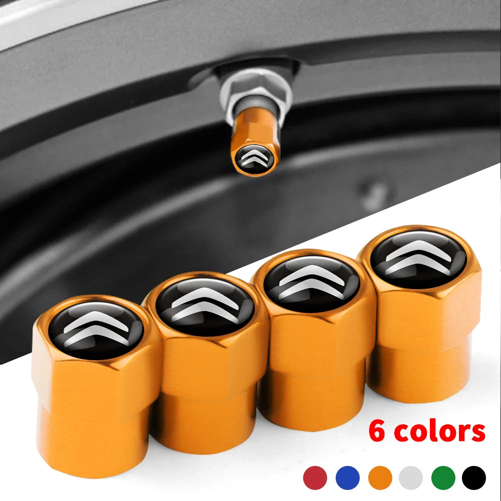 Bouchons de Valve Citroën C3 C4 C5 Aircross Métal